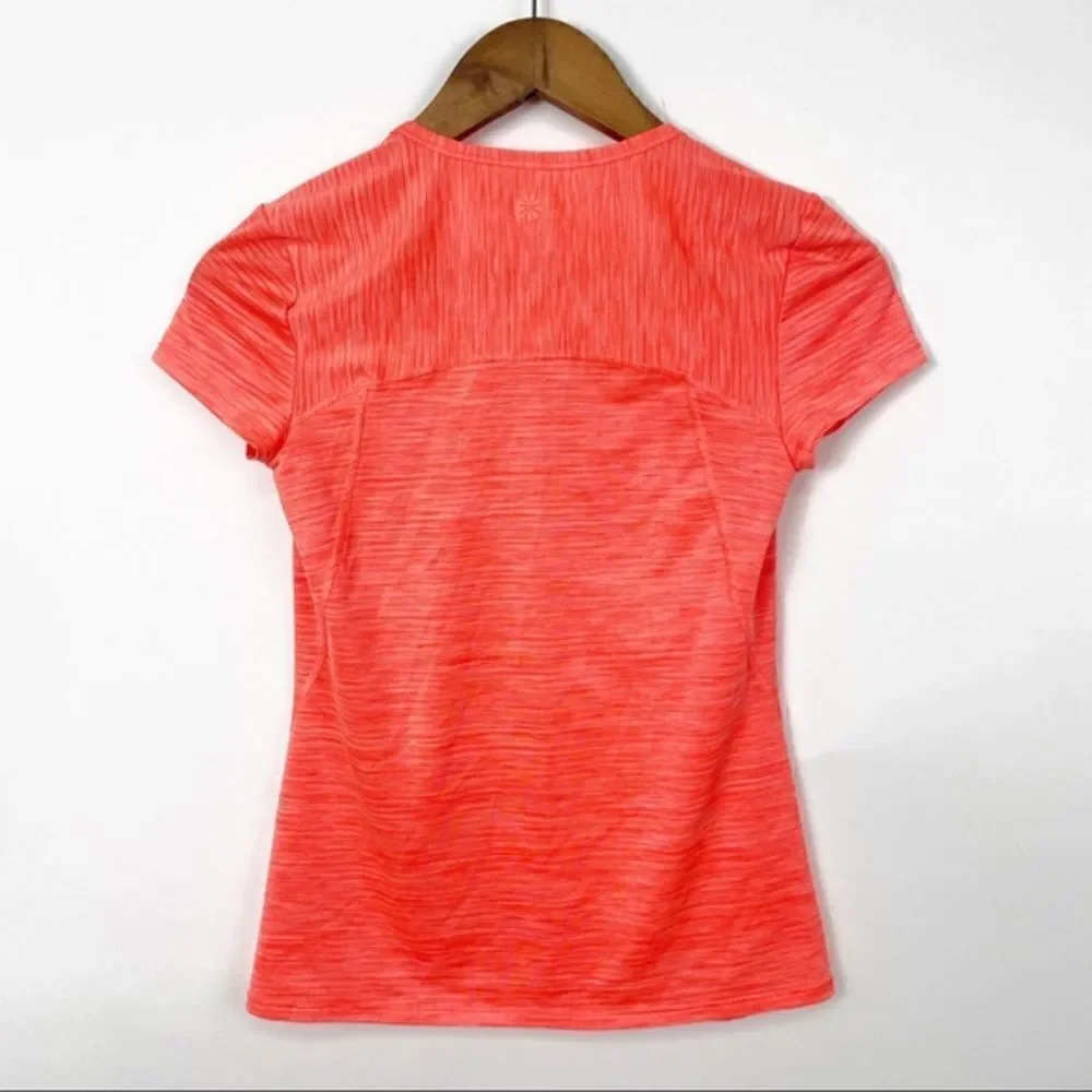 Athleta Orange Coral Short Sleeve Top XXS